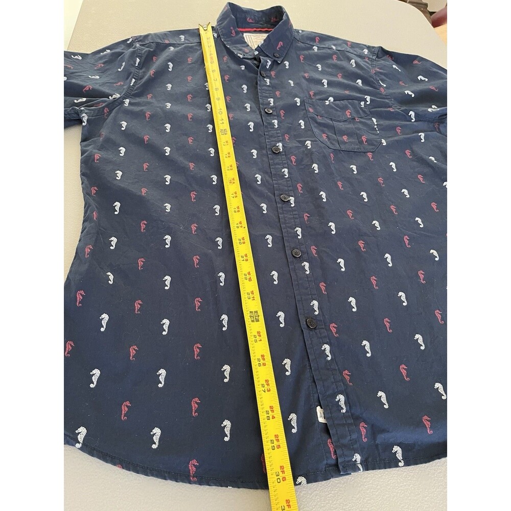 Colours Alexander Julian Men's Short Sleeve Vintage Polo Seahorse Print, Large - Picture 6 of 6